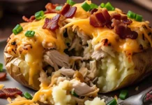 chicken stuffed baked potato