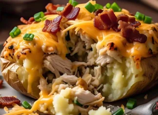 chicken stuffed baked potato